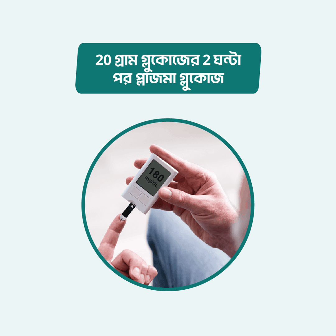 Plasma glucose 2 hour after 20gm glucose